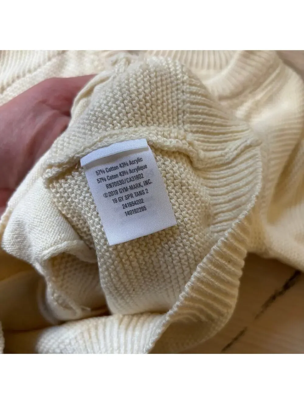 Gymboree NWT Baby Cream Chunky Knit Zip Cardigan Sweater Size 12-18 Months